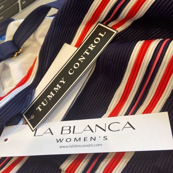 La Blanca NWT Sailor Tankini Top 20W - Picture 5 of 9